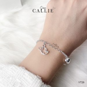 Vòng tay bạc Callie Silver kiểu mickey - VT29.6