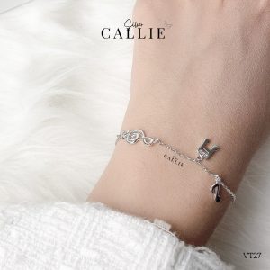 Vòng tay bạc Callie Silver nốt nhạc - VT27.4