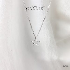 DC16 - Dây chuyền Callie Silver star mặt ngôi sao đính đá - 003