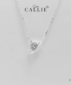 DC128 - Dây chuyền bạc Callie Silver hành tinh và ngôi sao lớn