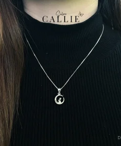 Alternative view of DC162 - Dây chuyền bạc Callie Silver thỏ cung trăng