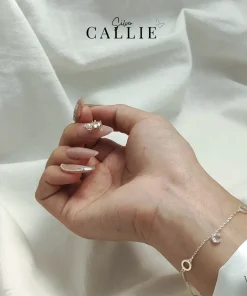 Alternative view of VT79 - Lắc tay bạc Callie Silver đá rơi