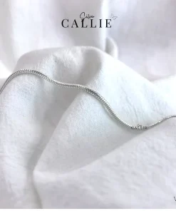 VT80 - Lắc tay bạc Callie Silver mì nhỏ
