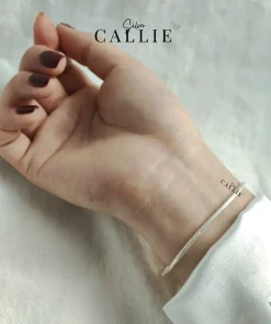 Alternative view of VT80 - Lắc tay bạc Callie Silver mì nhỏ