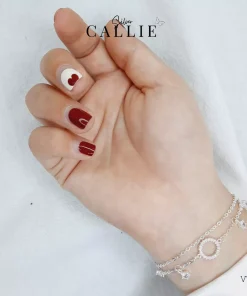 Alternative view of VT102 - Lắc tay bạc Callie Silver dây đôi vòng tròn
