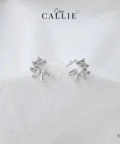 BT130 - Bông tai bạc Callie Silver đính đá