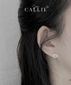 Alternative view of BT133 - Bông tai bạc Callie Silver hành tinh ngôi sao