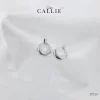 BT134 - Bông tai bạc Callie Silver tròn bầu