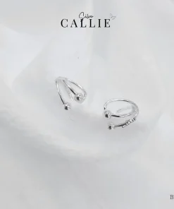 BT139 - Bông tai bạc Callie Silver dạng kẹp