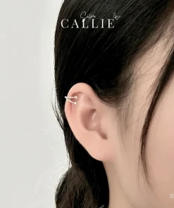 Alternative view of BT139 - Bông tai bạc Callie Silver dạng kẹp
