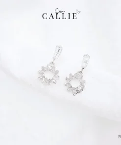 BT158 - Bông tai bạc Callie Silver đá tòn ten