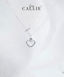 DC141 - Dây chuyền bạc Callie Silver trái tim