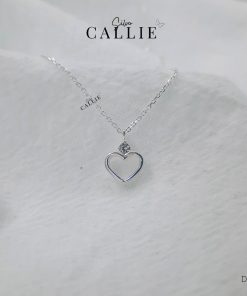Alternative view of DC141 - Dây chuyền bạc Callie Silver trái tim