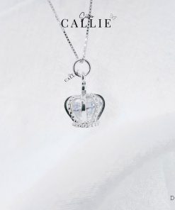 Alternative view of DC142 - Dây chuyền bạc Callie Silver vương miện