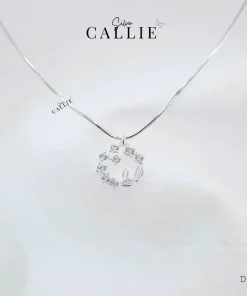DC160 - Dây chuyền bạc Callie Silver vòng nguyệt quế