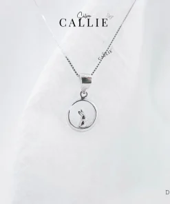 DC162 - Dây chuyền bạc Callie Silver thỏ cung trăng