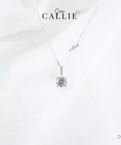 DC163 - Dây chuyền bạc Callie Silver đính đá kèm viên chủ