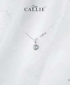 DC164 - Dây chuyền bạc Callie Silver tai thỏ 1 viên chủ