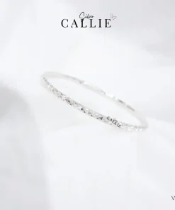 VT101 - Vòng tay bạc Callie Silver cắt máy
