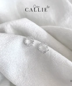 BT167 - Bông tai bạc Callie Silver huyền thoại biển xanh