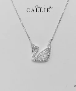 DC165 - Dây chuyền bạc Callie Silver hình thiên nga đính đá