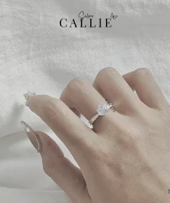 Alternative view of N207 - Nhẫn bạc Callie Silver 1 viên chủ