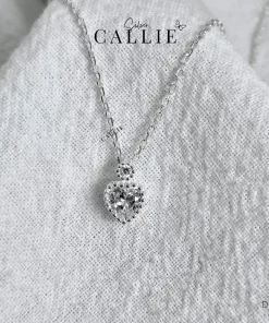 Alternative view of DC139 - Dây chuyền bạc Callie Silver đá trái tim