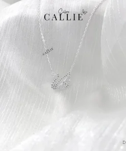 Alternative view of DC169 - Dây chuyền bạc Callie Silver thiên nga trắng
