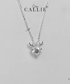 DC185 - Dây chuyền bạc Callie Silver mặt hươu