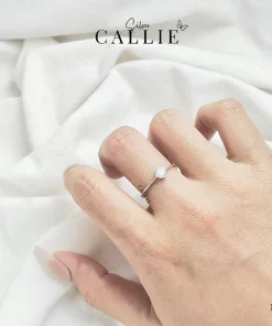 Alternative view of N218 - Nhẫn bạc Callie Silver 1 viên chủ