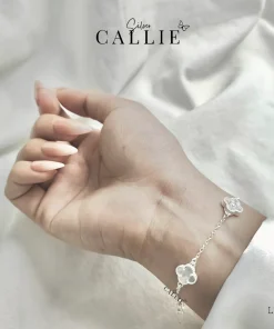 Alternative view of LT138 - Lắc tay bạc Callie Silver bông hoa đính đá