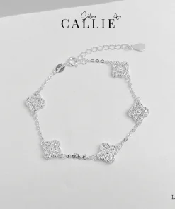LT143 - Lắc tay bạc Callie Silver bông hoa