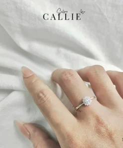 Alternative view of N241 - Nhẫn bạc Callie Silver bông tuyết thiết kế