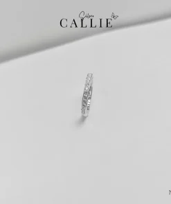 N249 - Nhẫn bạc Callie Silver 1 hàng đá