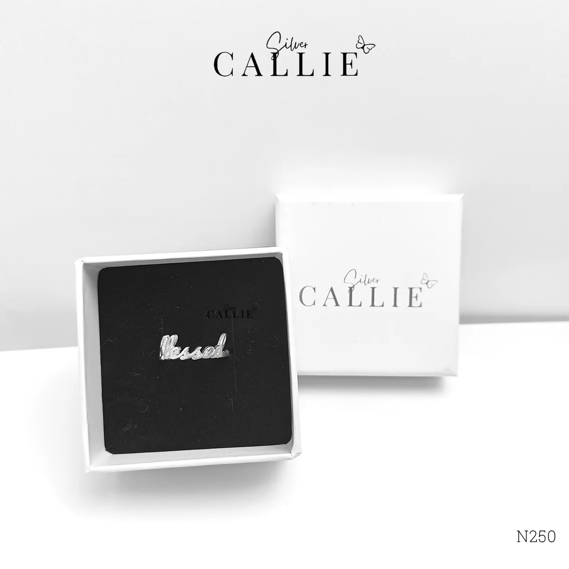 N250 - Nhẫn bạc Callie Silver khắc tên - Image 7
