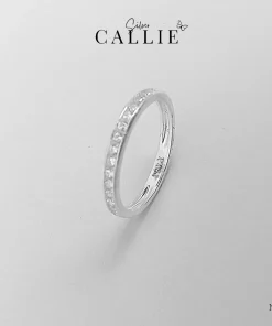 N270 - Nhẫn bạc Callie Silver 1 hàng đá