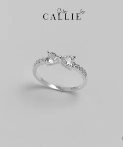 N275 - Nhẫn bạc Callie Silver hình nơ