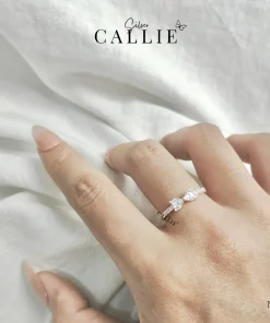 Alternative view of N275 - Nhẫn bạc Callie Silver hình nơ