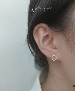 Alternative view of BT167 - Bông tai bạc Callie Silver huyền thoại biển xanh