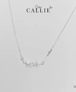 DC223 - Dây chuyền bạc Callie Silver hoa