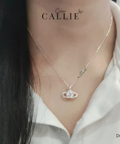 Alternative view of DC225 - Dây chuyền bạc Callie Silver hành tinh