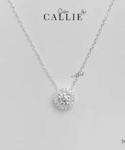 DC227 - DÂY CHUYỀN BẠC CALLIE SILVER 1 VIÊN CHỦ