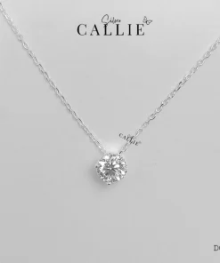 DC230 - DÂY CHUYỀN BẠC CALLIE SILVER 1 VIÊN ĐÁ