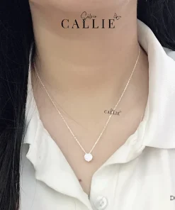 Alternative view of DC230 - DÂY CHUYỀN BẠC CALLIE SILVER 1 VIÊN ĐÁ