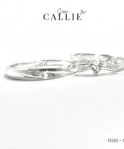 N293 - N294: Nhẫn bạc đôi thiết kế Callie Silver