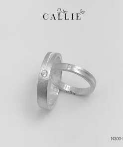 Alternative view of N300 - N301: Nhẫn bạc đôi thiết kế Callie Silver