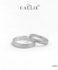 N300 - N301: Nhẫn bạc đôi thiết kế Callie Silver