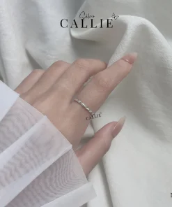 Alternative view of N347 - Nhẫn bạc Callie Silver xoắn free size