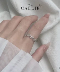 Alternative view of N348 - Nhẫn bạc Callie Silver trái tim free size