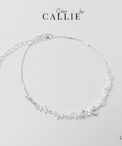 LT152 - Lắc tay bạc Callie Silver kiểu nơ dây hộp